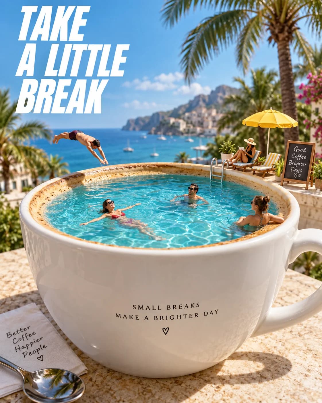 Good coffee. Better breaks.